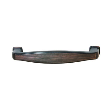 Hafele Keystone Transitional Style Collection Handle, Oil-Rubbed Bronze, 108mm W x 15mm D x 27mm H, 96mm Center to Center