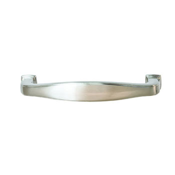 Hafele Keystone Transitional Style Collection Handle, Satin Nickel, 108mm W x 15mm D x 27mm H, 96mm Center to Center