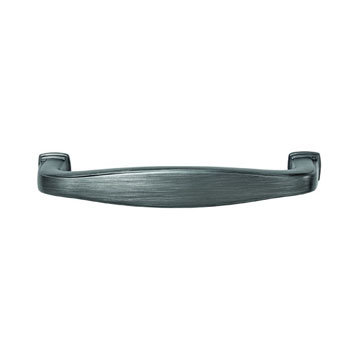Hafele Keystone Transitional Style Collection Handle, Satin Pewter, 108mm W x 15mm D x 27mm H, 96mm Center to Center