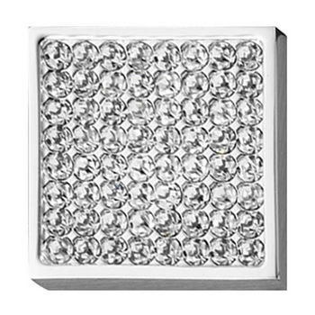 Hafele Elements Collection Crystal Knob in Polished Chrome, 30mm W x 29mm D x 30mm H