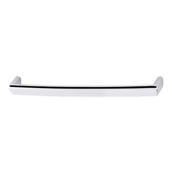 Hafele Bella Italiana Collection 5-2/5'' W Handle in Polished Chrome, 136mm W x 28mm D x 15mm H