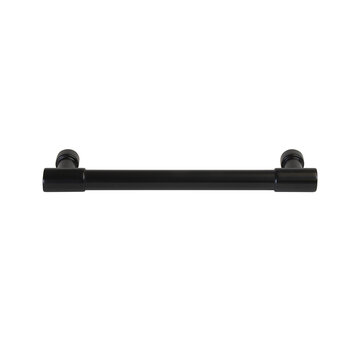Hafele Cornerstone Series Elite Handle Collection Traditional Cabinet Pull Handle in Black, Zinc, Center-to-Center: 128mm (5-1/16")