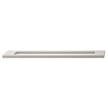 Hafele Resonance Collection Handle in Silver Anodized, 300mm W x 40mm D x 8mm H