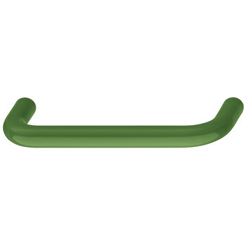 Hafele  HEWI Collection Modern Cabinet Pull Handle in Glossy May Green, Polyamide, Center-to-Center: 64mm (2-1/2")