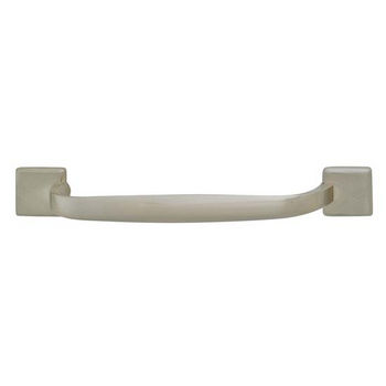 Hafele Georgia Collection Handle in Brushed Nickel, 120mm W x 28mm D x 24mm H
