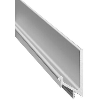 Hafele Design Deco Series Minimalist Extruded Continuous Handle, Aluminum, Matt 106AL37, 98-7/16'' W x 7/8'' D x 1-3/4'' H, Close-Up View