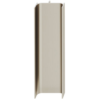 Hafele Design Deco Series Passages Vertical C-Profile Continuous Handle, Aluminum, Stainless Steel Look, 98-7/16'' W x 7/8'' D