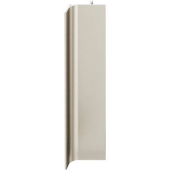 Hafele Design Deco Series Passages Vertical End Profile Continuous Handle, Aluminum, Stainless Steel Look, 98-7/16'' W x 7/8'' D