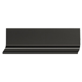 Hafele Design Deco Series Passages L-Profile Continuous Handle, Aluminum, Black, 98-7/16'' W x 15/16'' D x 1-7/8'' H