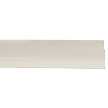Hafele Design Deco Series Passages L-Profile Continuous Handle, Aluminum, White, 98-7/16'' W x 15/16'' D x 1-7/8'' H