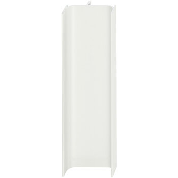 Hafele Design Deco Series Passages Vertical C-Profile Continuous Handle, Aluminum, White RAL 9010, 98-7/16'' W x 7/8'' D