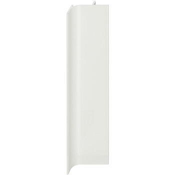 Hafele Design Deco Series Passages Vertical End Profile Continuous Handle, Aluminum, White RAL 9010, 98-7/16'' W x 7/8'' D