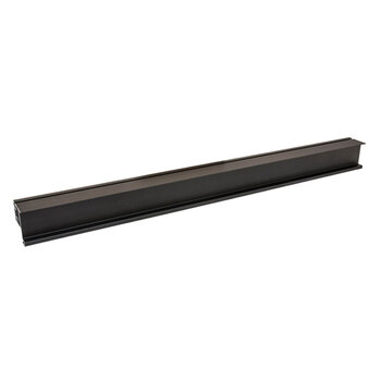 Hafele Design Deco Series Venice Vertical End Profile Cabinet Pull Handle, Aluminum, Black, 114'' W x 1-5/8'' D x 1-7/8'' H