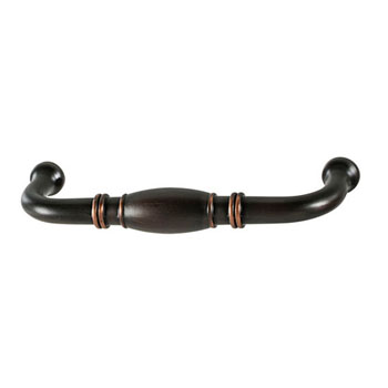 Hafele Amerock Granby Collection Handle, Oil-Rubbed Bronze, 106mm W x 16mm D x 37mm H, 96mm Center to Center