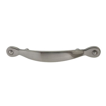 Hafele Amerock Inspirations Collection Handle, Satin Nickel, 140mm W x 17mm D x 25mm H, 76mm Center to Center