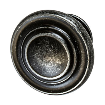 Hafele Amerock Inspirations Collection Round Knob, Dark Wrought Iron, 33mm Diameter