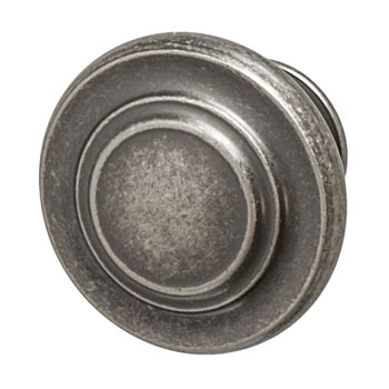 Hafele Amerock Inspirations Collection Round Knob, Weathered Nickel, 33mm Diameter