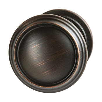 Hafele Amerock Revitalize Collection Round Knob, Oil-Rubbed Bronze, 32mm Diameter