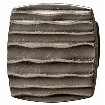Hafele Strata Collection Knob in Antique Pewter, 42mm W x 25mm D x 42mm H