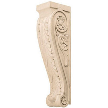 Hafele Acanthus Collection Corbel Hand Carved Acanthus Design, 13-3/8'' H