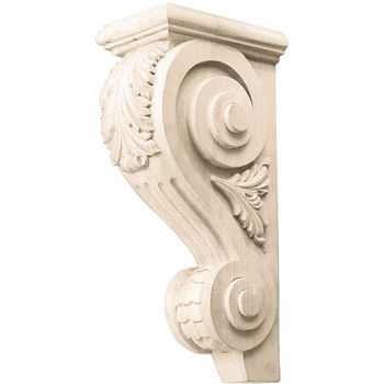 Hafele Acanthus Collection Corbel Hand Carved Acanthus Design, 12'' H