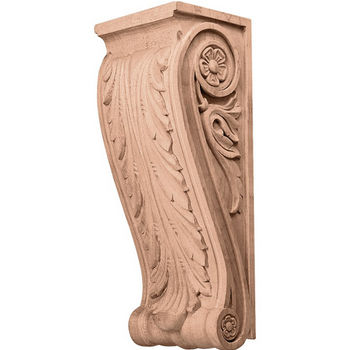 Hafele Acanthus Collection Corbel Hand Carved Acanthus Design, 13-1/2'' H