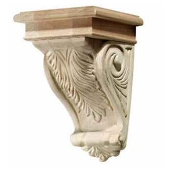 Hafele Acanthus Collection Corbel, 5-3/4'' W x 6-1/16'' D x 9'' H