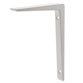 Support Brackets - Aluminum Shelf Bracket, Lacquered, White 150mm (5-29 ...