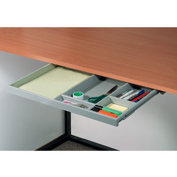 Under Desk Pencil Drawer Tray & Organizer with Ball bearing Guides