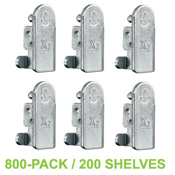 Hafele Century X-Series Bracket for 200 Shelves, 800-Pack, Screws Included