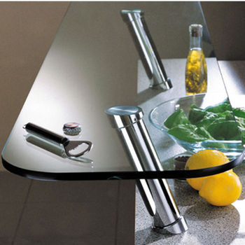 Hafele Countertop 20° Cantilever Bar Support for Glass Tops