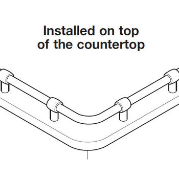 Countertop Railing System of Stainless Steel