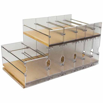 Hafele Pull-Out Spice Rack, Birch, for Face Frame Cabinets