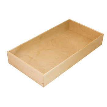 Hafele "Fineline" Pantry Box, Birch, 10"W x 18-3/4"D x 2-13/16"H