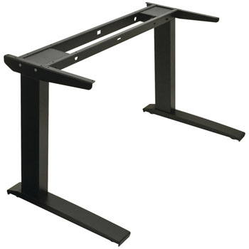 Hafele AdjusTableSystem® Conversion Electric System, Straight Table 2-Leg Adjustable Columns and Components, Black