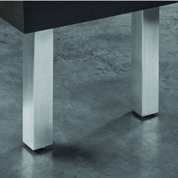 Hafele Square Table Leg, Stainless Steel