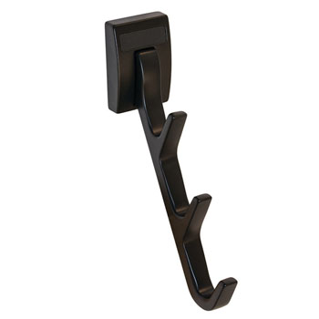 Hafele "Synergy Elite" Collection Cleat Mount Waterfall Hook, Dark Oil-Rubbed Bronze, 1/2"W x 3-3/4"D x 6-1/2"H