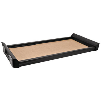 Hafele Engage Pull-Out Shelf, Black Frame with Beach Fabric