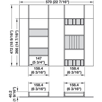 24" Dimensions
