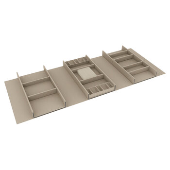 Hafele Contour Drawer Organizer Kit, Oyster, For Drawers Up to 36" Wide