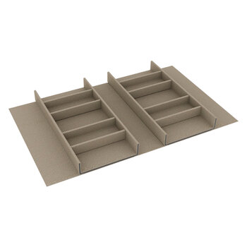 Hafele Contour Sunglass Organizer Kit, Pewter, For 24" W x 16" D Drawers