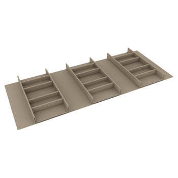 Hafele Contour Sunglass Organizer Kit, Pewter, For 24" W x 16" D Drawers