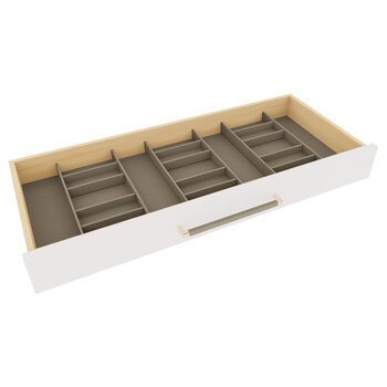 Hafele Contour Sunglass Organizer Kit, Pewter, For 24" W x 16" D Drawers