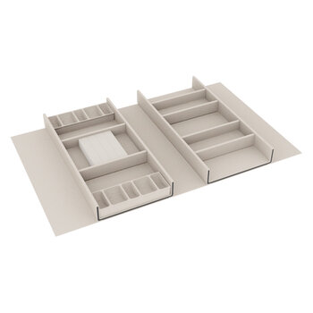 Hafele Contour Drawer Organizer Kit, Winter, For Drawers Up to 24" Wide
