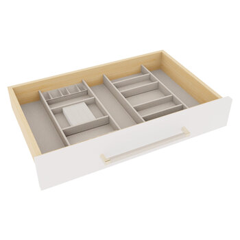 Hafele Contour Drawer Organizer Kit, Winter, For Drawers Up to 24" Wide