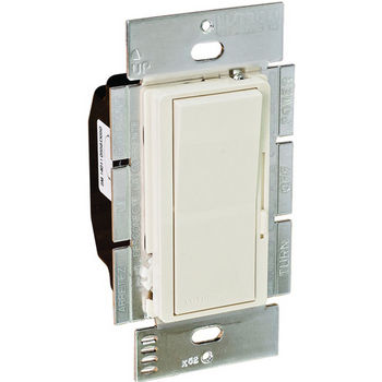 Hafele Lutron Stand Alone Diva Paddle Wall Dimmer Switch, 0-10 Volt, Plastic, Light Almond