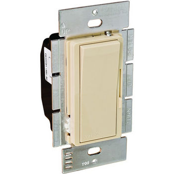Hafele Lutron Stand Alone Diva Paddle Wall Dimmer Switch, 0-10 Volt, Plastic, Ivory