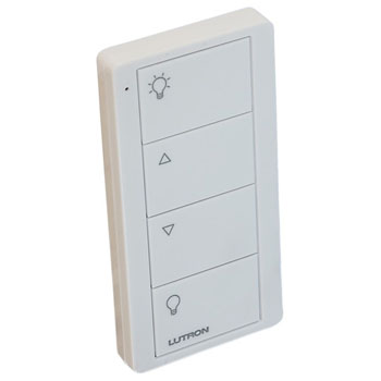 Hafele Remote Control for Diva Wall Dimmer Switch, Caseta PRO, Plastic, White, 1-5/16"W x 5/16"D x 2-5/8"H (33x8x67mm)