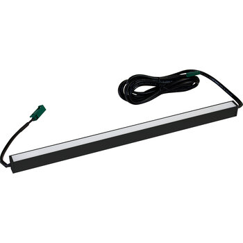 Hafele LOOX5 LED3045 Surface Mounted Light Bar, 6'' to 45'' Length, Black 2103 Profile, 24V, 3000K Warm White or 4000K Cool White, With In-Line Switch, Linkable, Product View