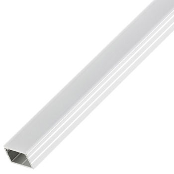 12MM*6.5MM LED Aluminum Profile with Flat Milky White Cover